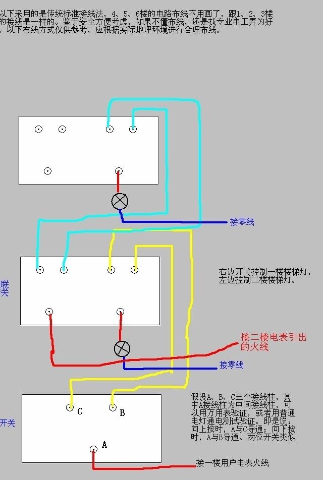 家裝電路 雙聯開關 雙聯開關接法