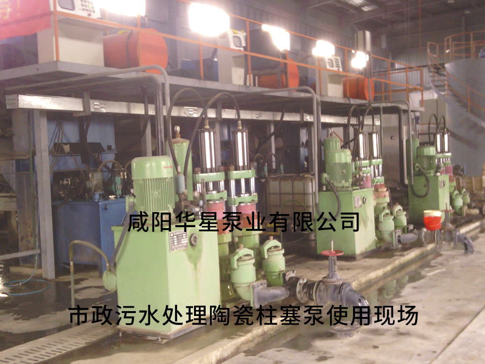 市政污水處理陶瓷柱塞泵使用現(xiàn)場5